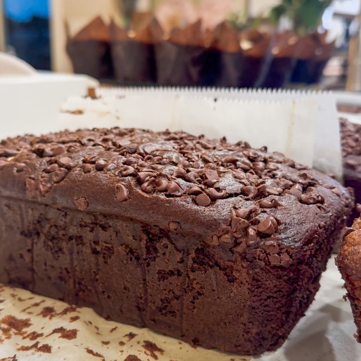 Double Chocolate Banana Bread Loaf